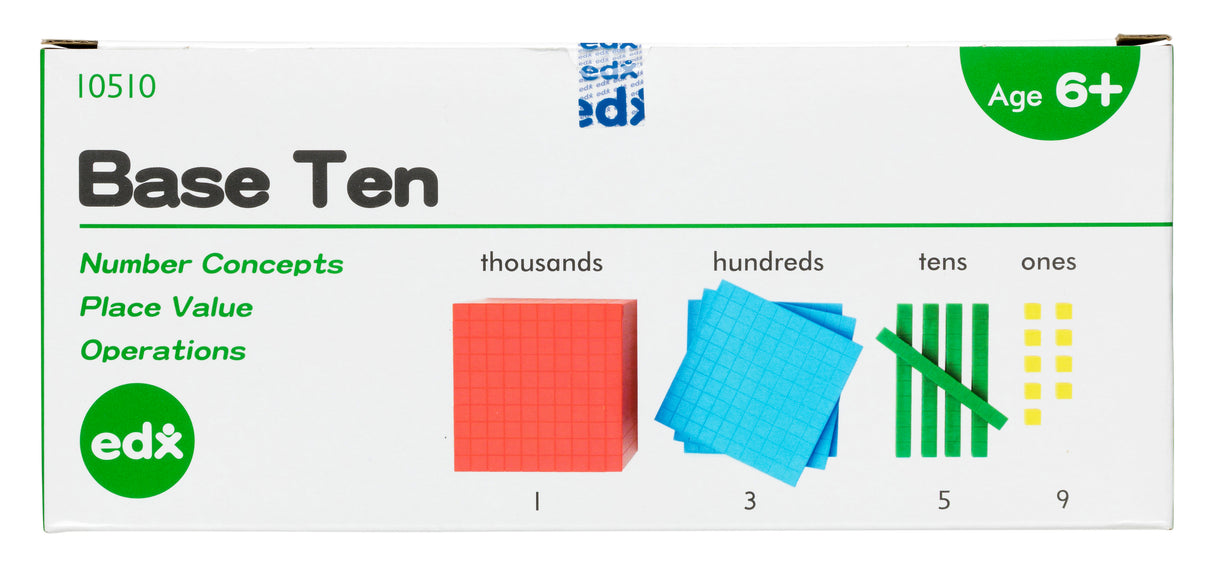 Plastic Base Ten 4 Colour - Educational Vantage