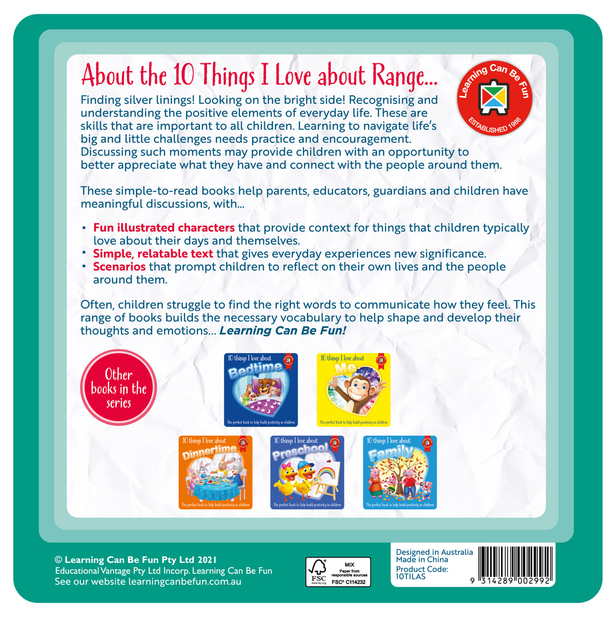 10 Things I Love About School - Educational Vantage