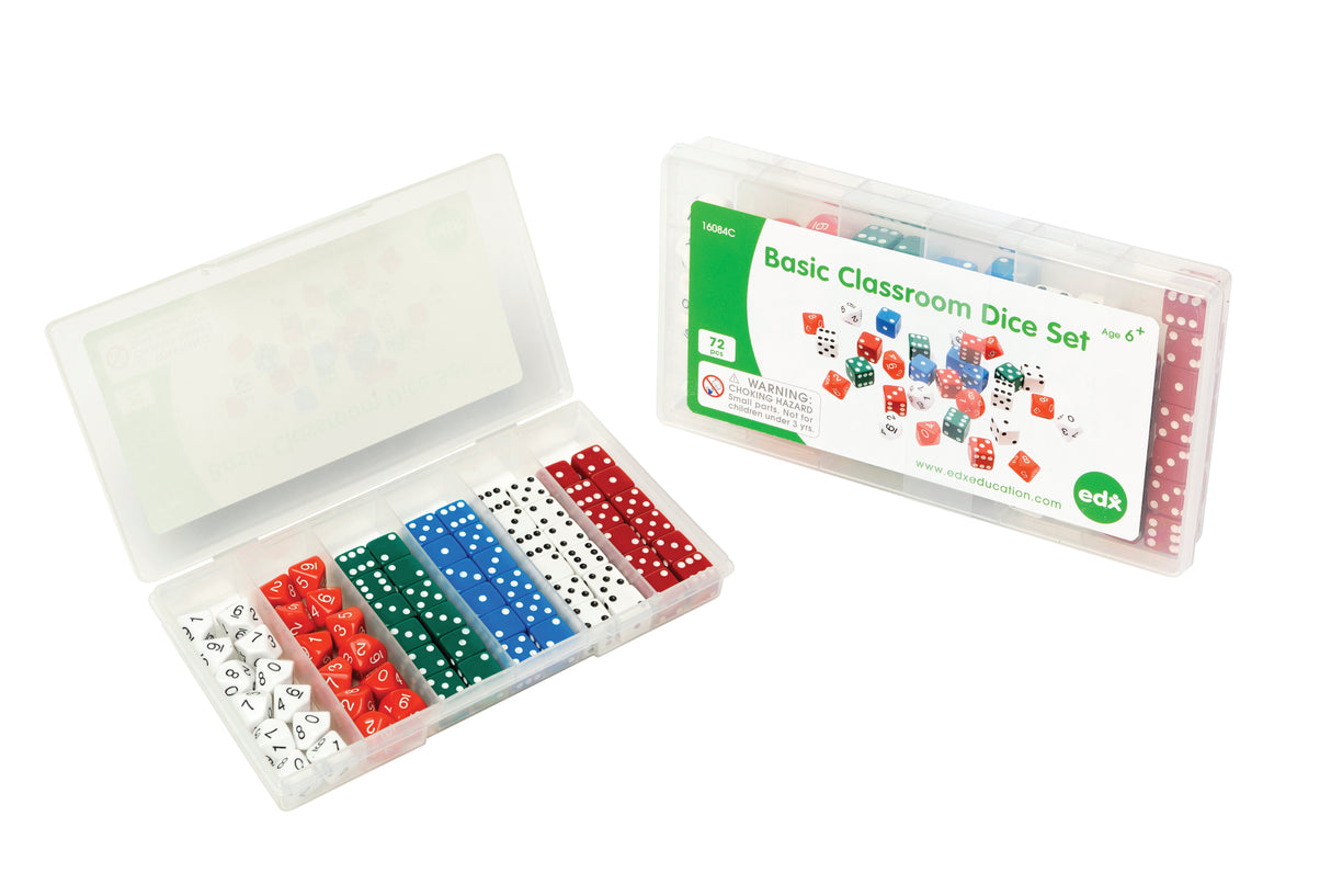 Basic Classroom Dice Set - Educational Vantage