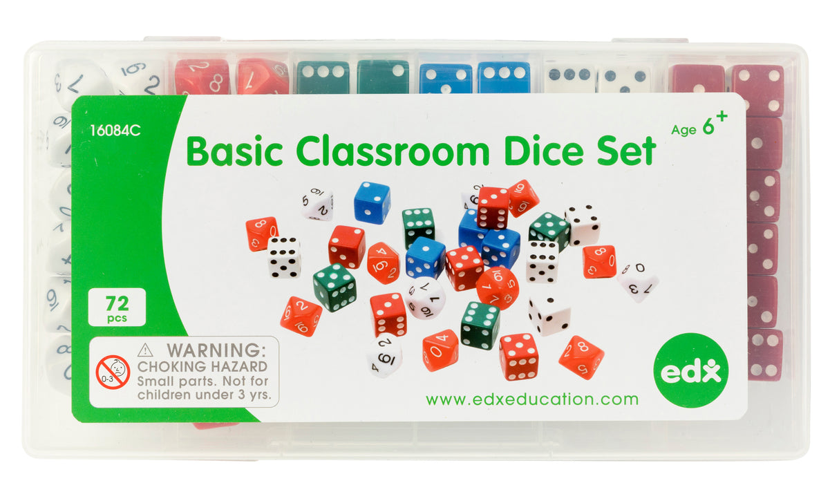 Basic Classroom Dice Set - Educational Vantage
