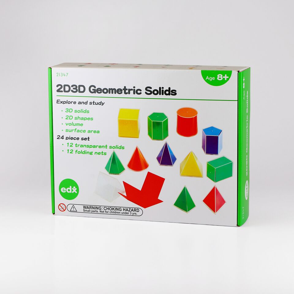 2D/3D Geometric Solids - Educational Vantage