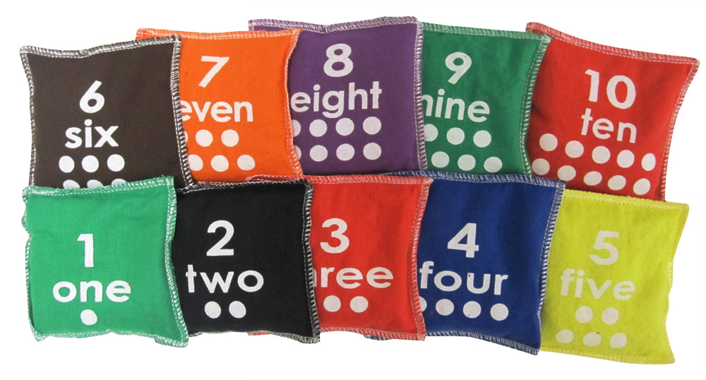 NYDA Bean Bags Numbered 1-10 - Educational Vantage