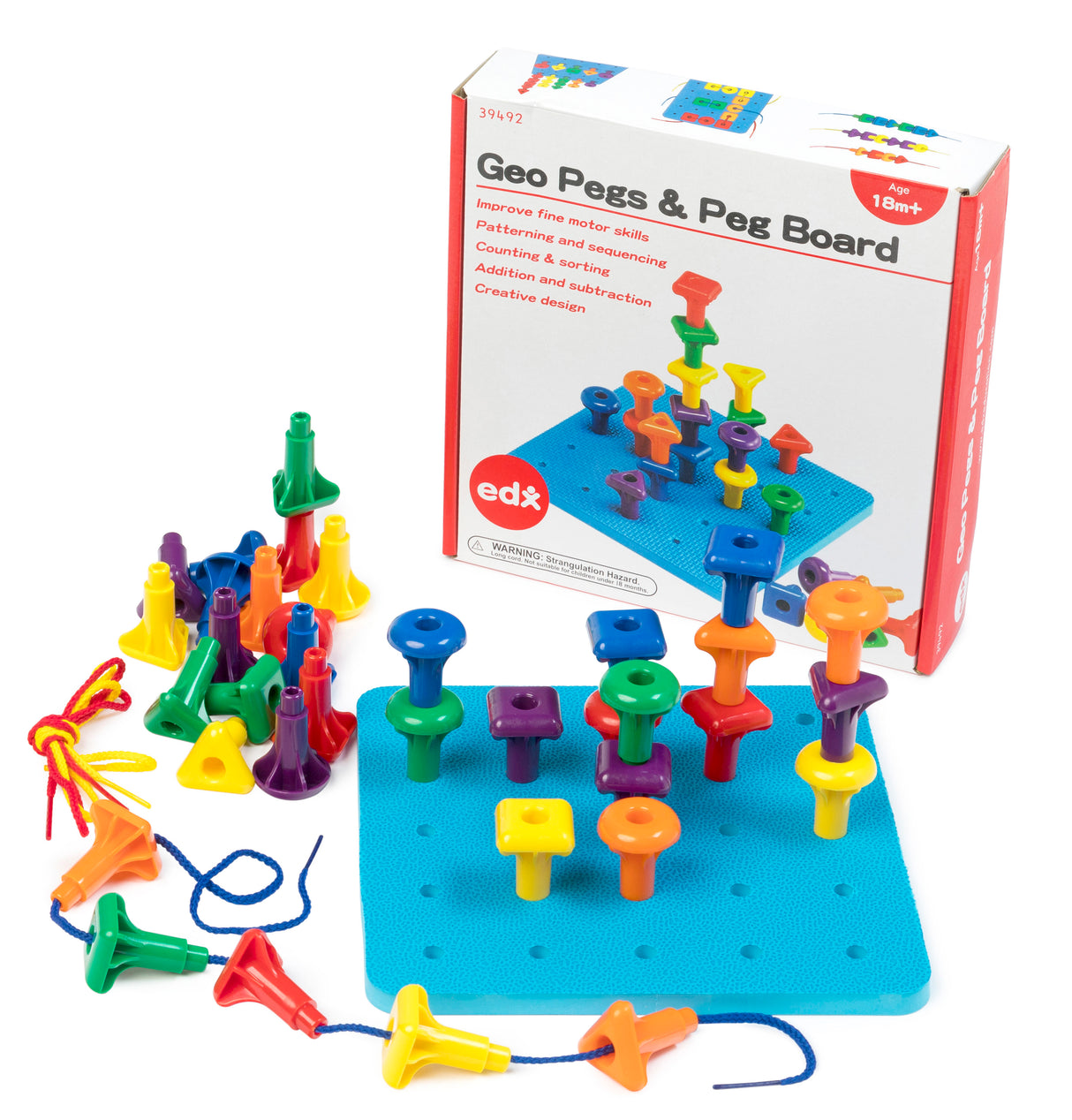Geo Pegs and Peg Board - Educational Vantage