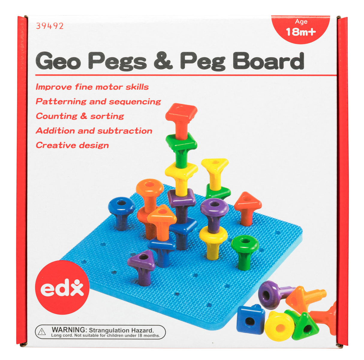 Geo Pegs and Peg Board - Educational Vantage