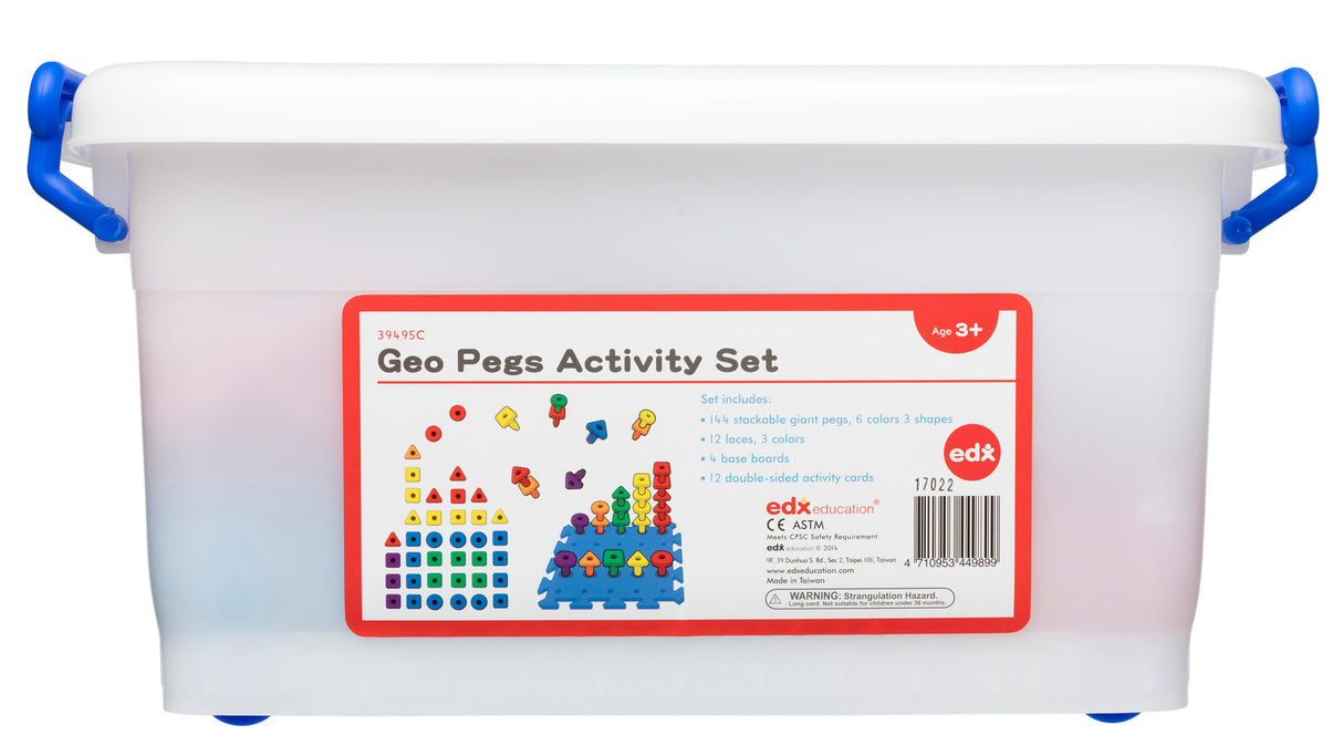 Geo Peg Board Activity Set - Educational Vantage
