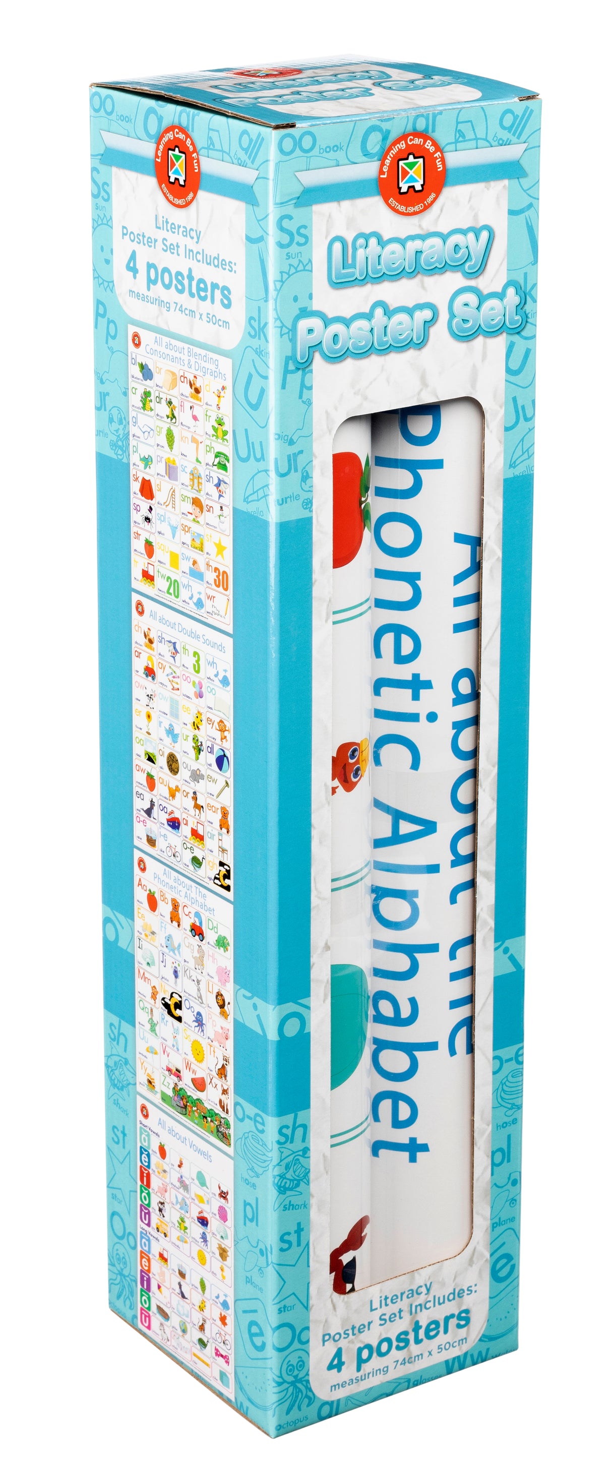 All About Literacy Poster Box Set of 4 - Educational Vantage