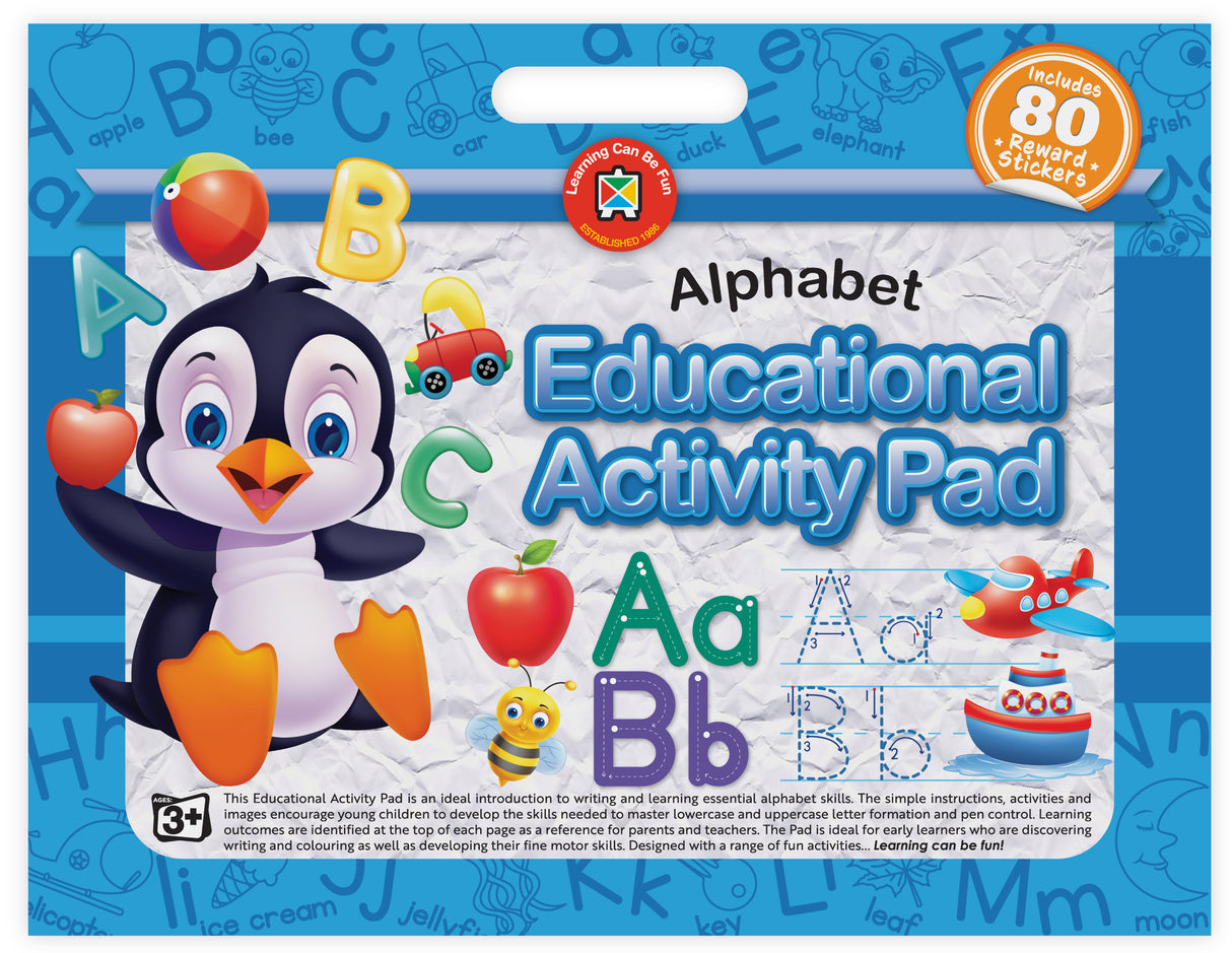 Educational Activity Pad Alphabet - Educational Vantage