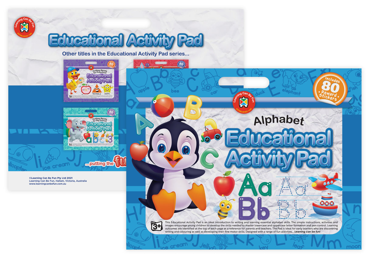 Educational Activity Pad Alphabet - Educational Vantage