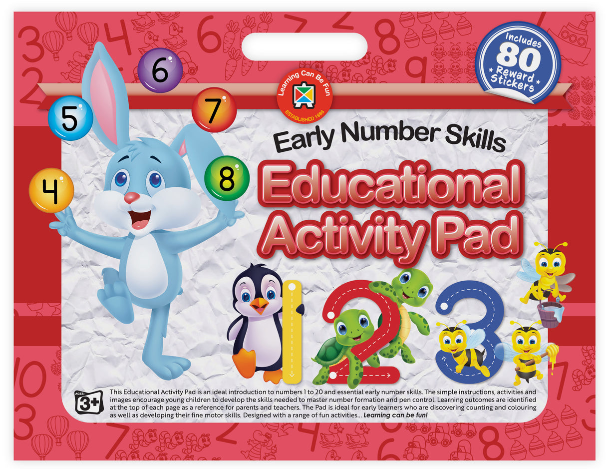 Educational Activity Pad Early Numbers - Educational Vantage