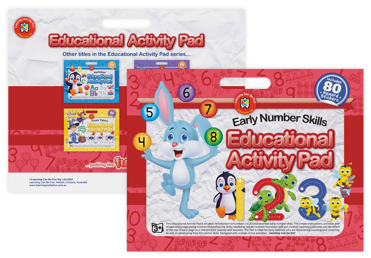 Educational Activity Pad Early Numbers - Educational Vantage