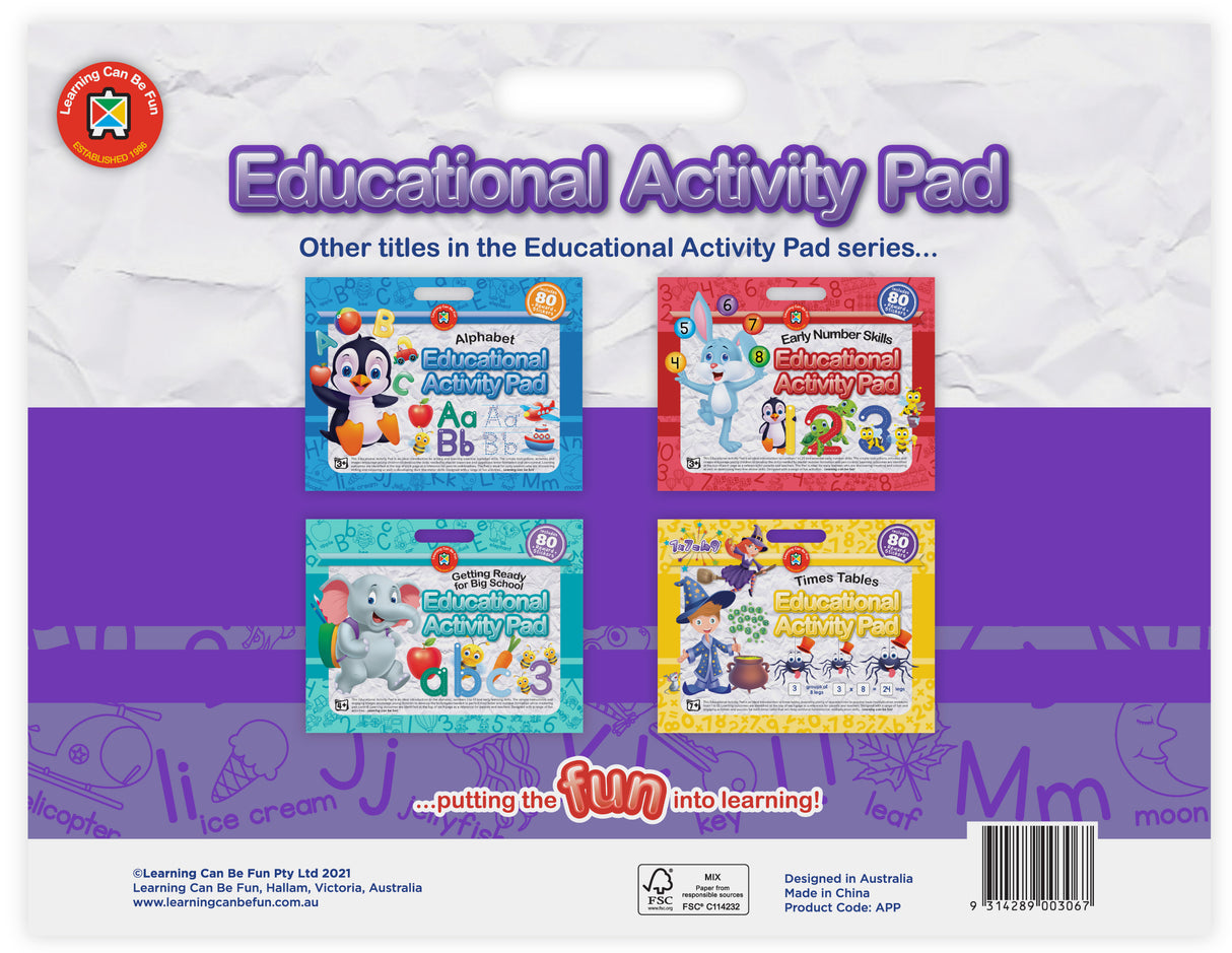Educational Activity Pad Preschool - Educational Vantage