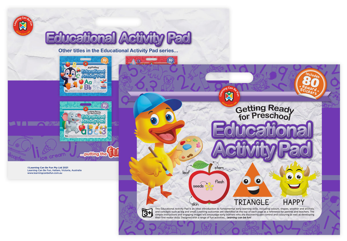 Educational Activity Pad Preschool - Educational Vantage