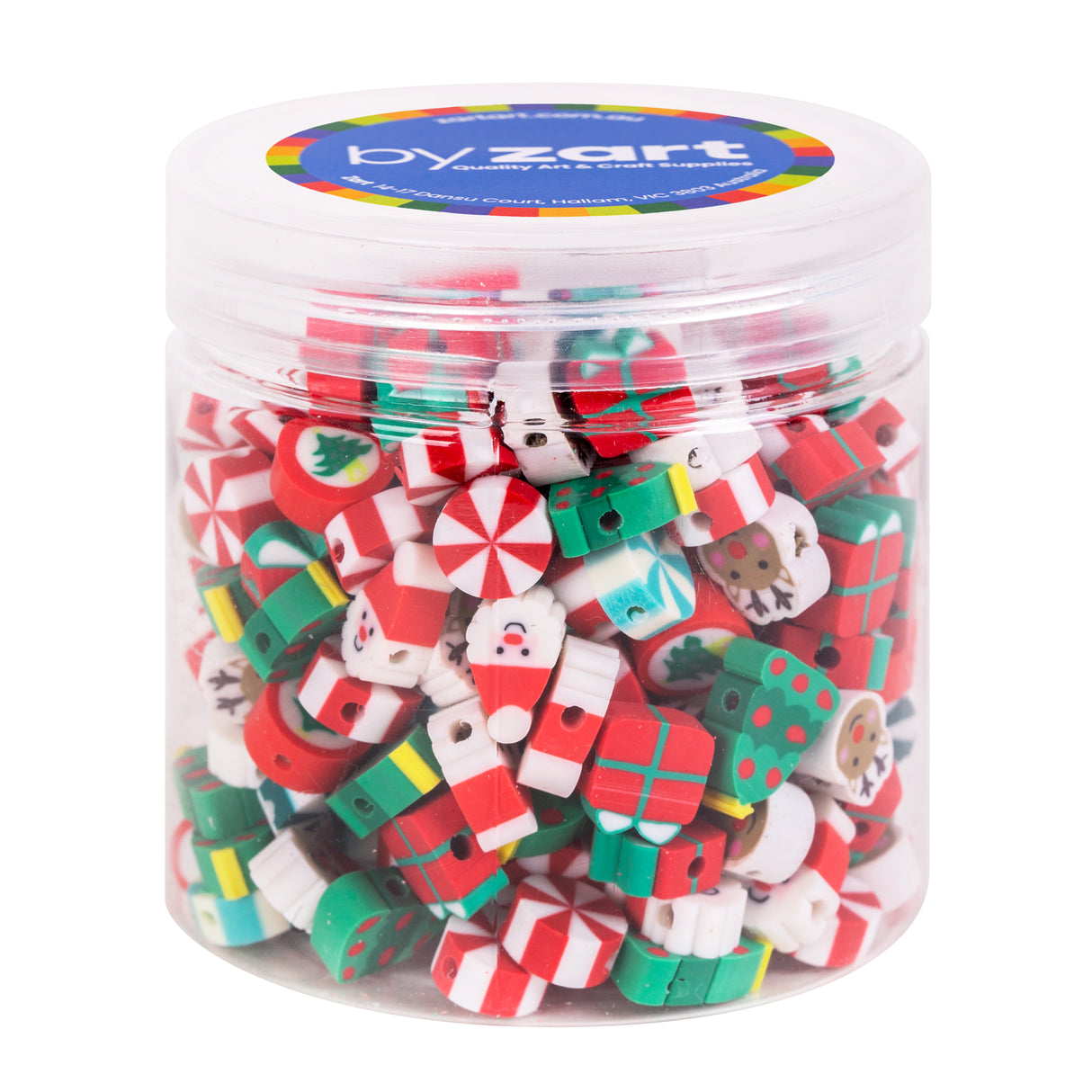 Zart Silicone Beads Christmas 100g Jar - Educational Vantage