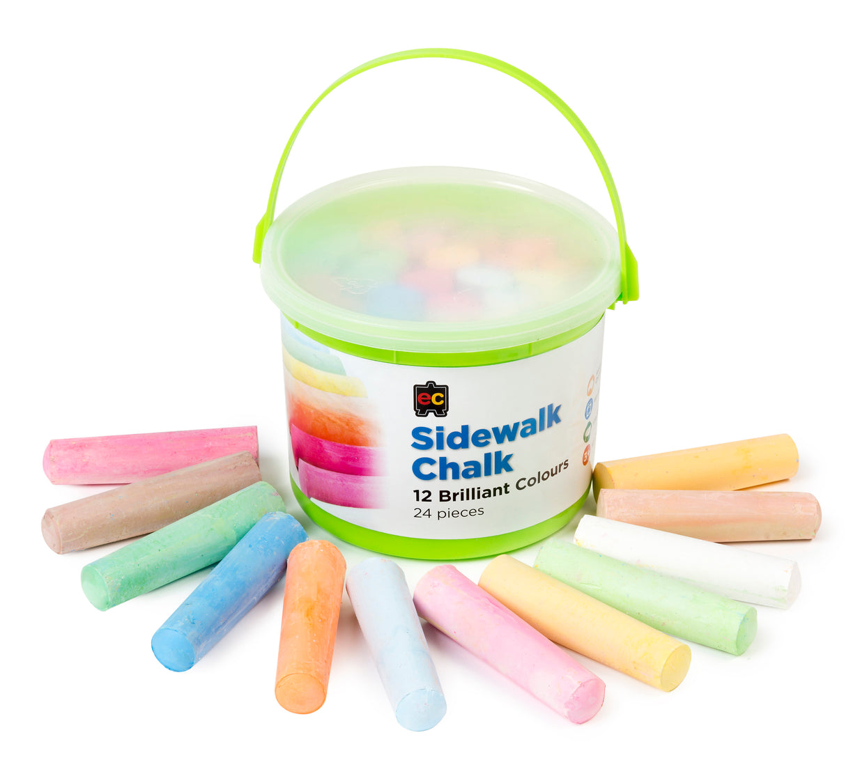 EC Sidewalk Chalk Pack of 24 - Educational Vantage