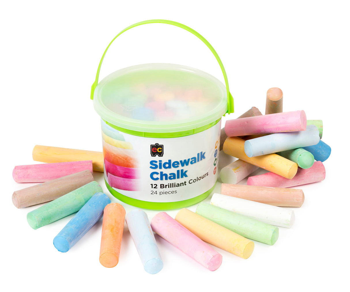 EC Sidewalk Chalk Pack of 24 - Educational Vantage