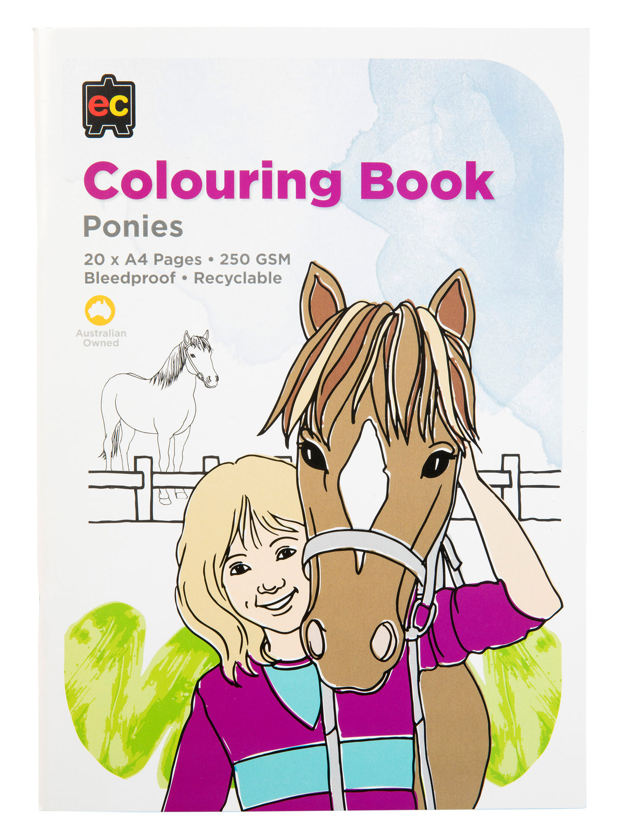 Ponies Colouring Book - Educational Vantage