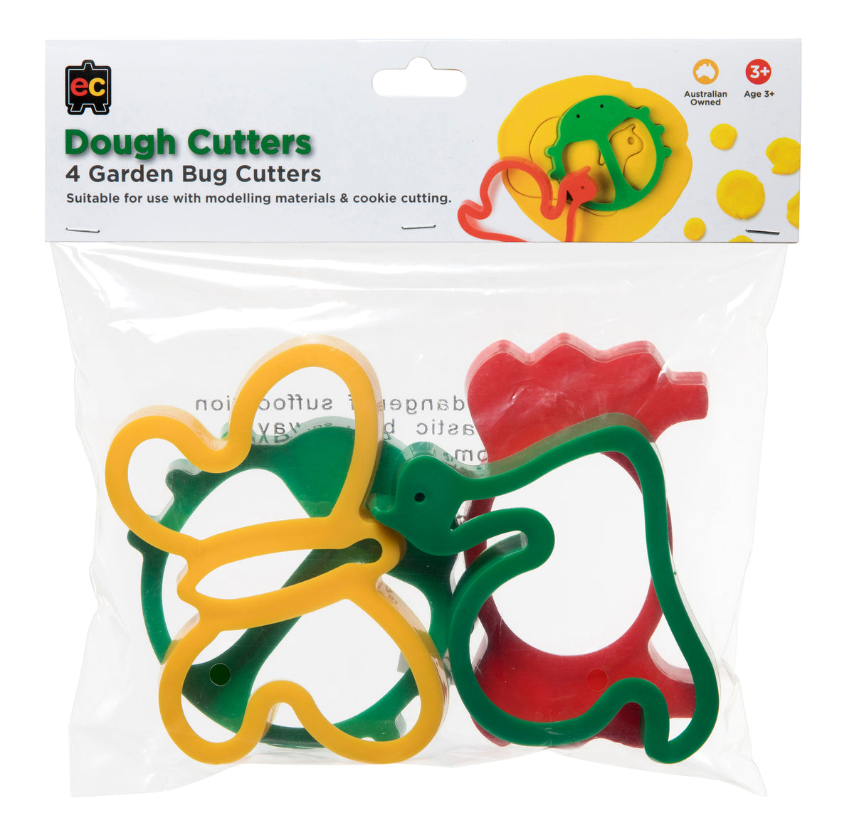 Dough Giant Garden Bug Cutters Set of 4 - Educational Vantage