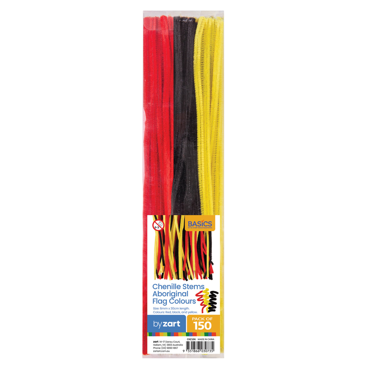 Chenille Stems Aboriginal Flag 150 - Educational Vantage