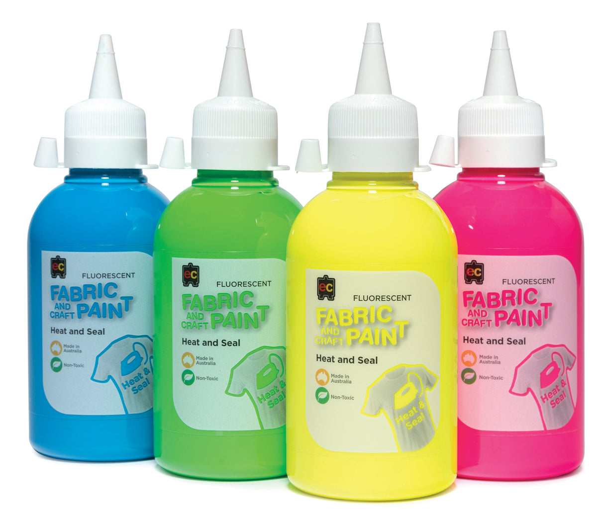 EC Fabric Paint Fluorescent Bottles - Educational Vantage