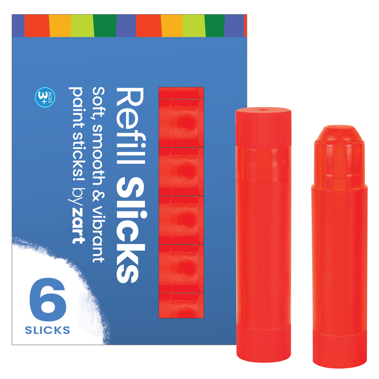 Slicks Paint Sticks by Zart Red - Educational Vantage