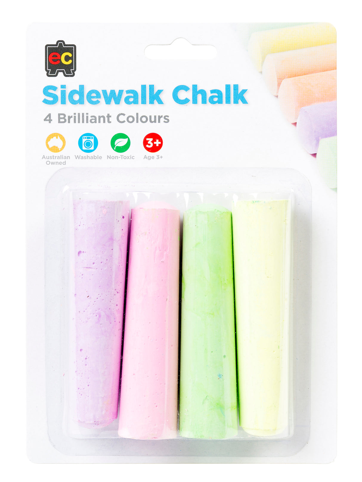 Sidewalk Chalk Fluorescent - Educational Vantage