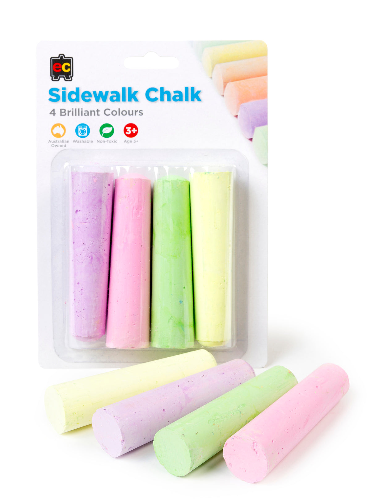 Sidewalk Chalk Fluorescent - Educational Vantage