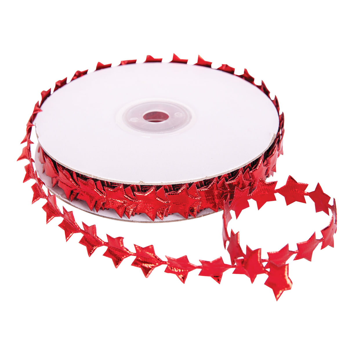 Metallic Star Trim Red 5m - Educational Vantage
