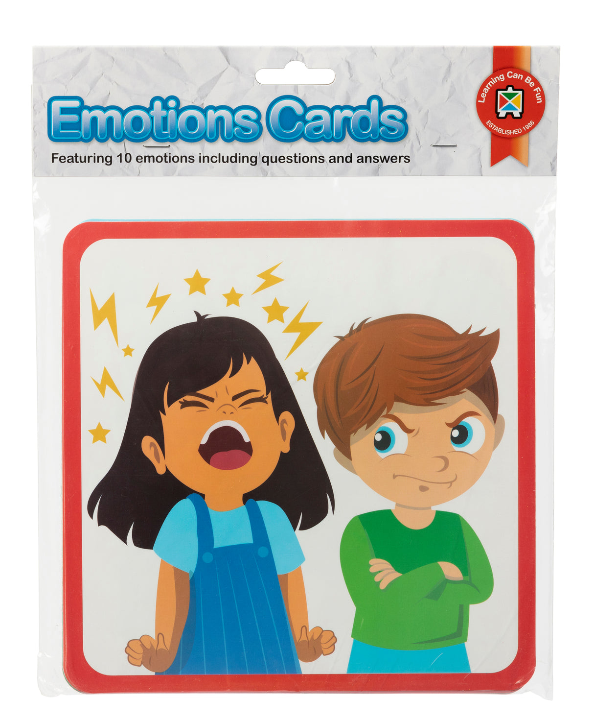 Emotions Cards Set of 10 - Educational Vantage