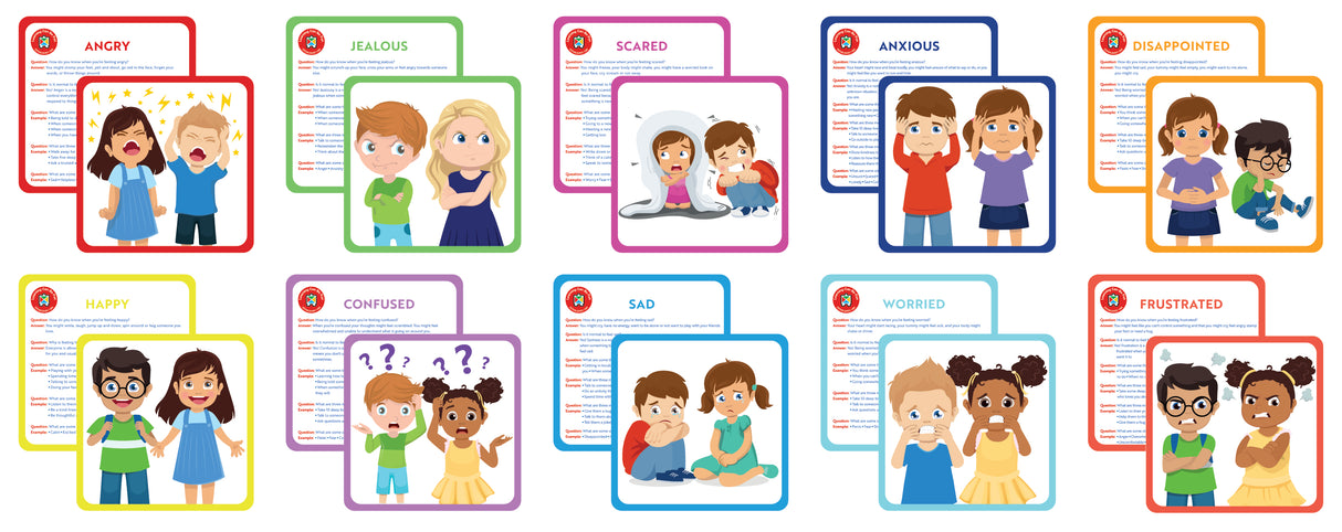 Emotions Cards Set of 10 - Educational Vantage