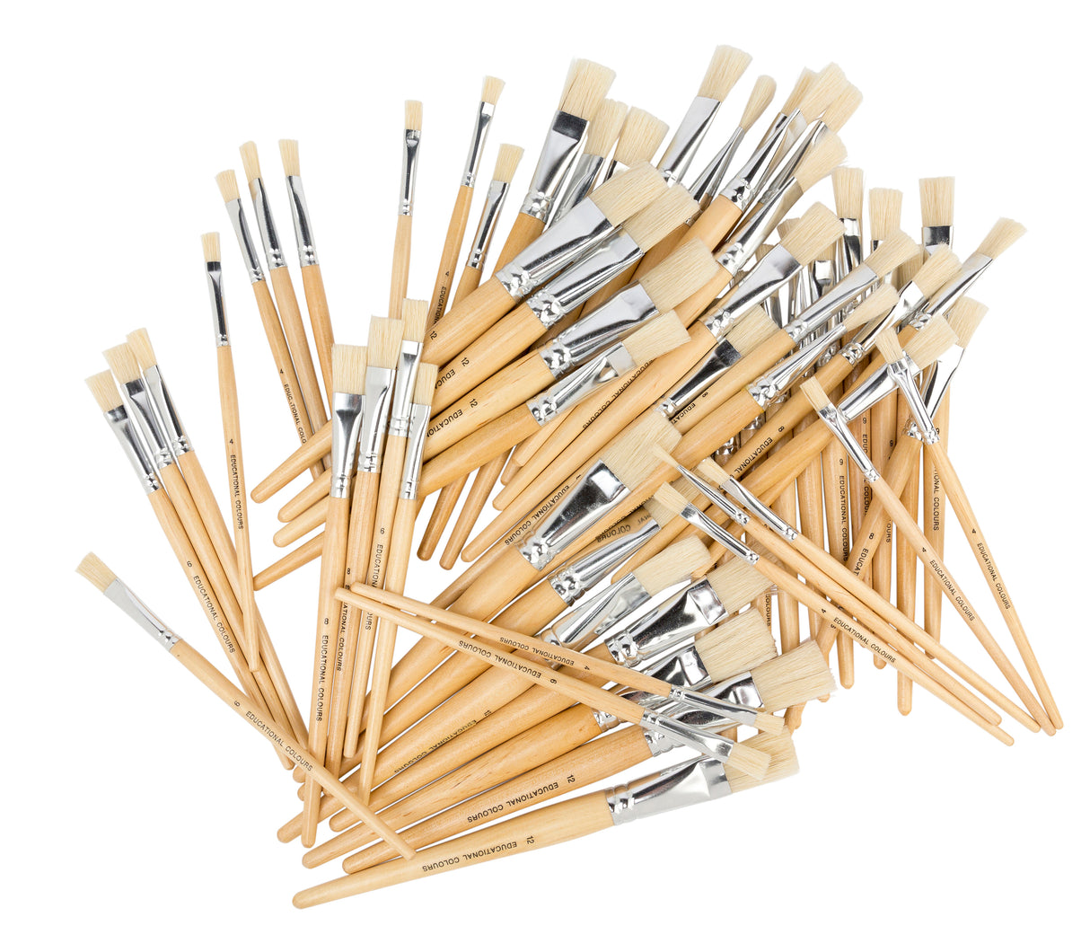 Hog Hair Brushes Flat School - Educational Vantage