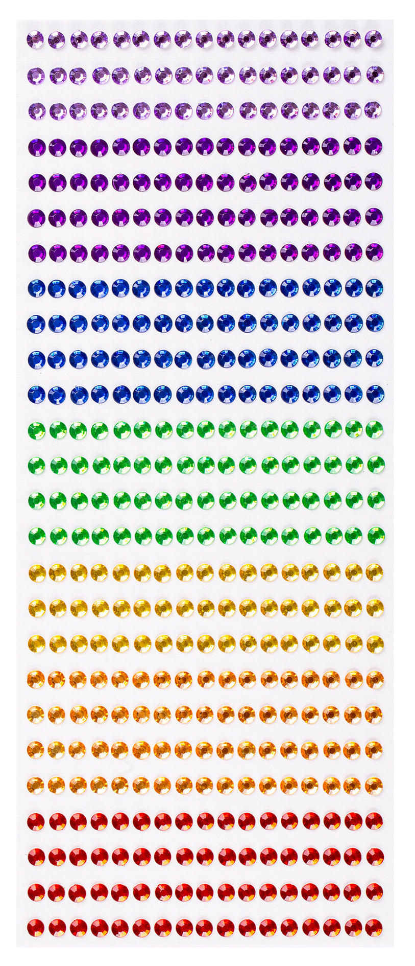 Adhesive Gems Rainbow 1344pcs