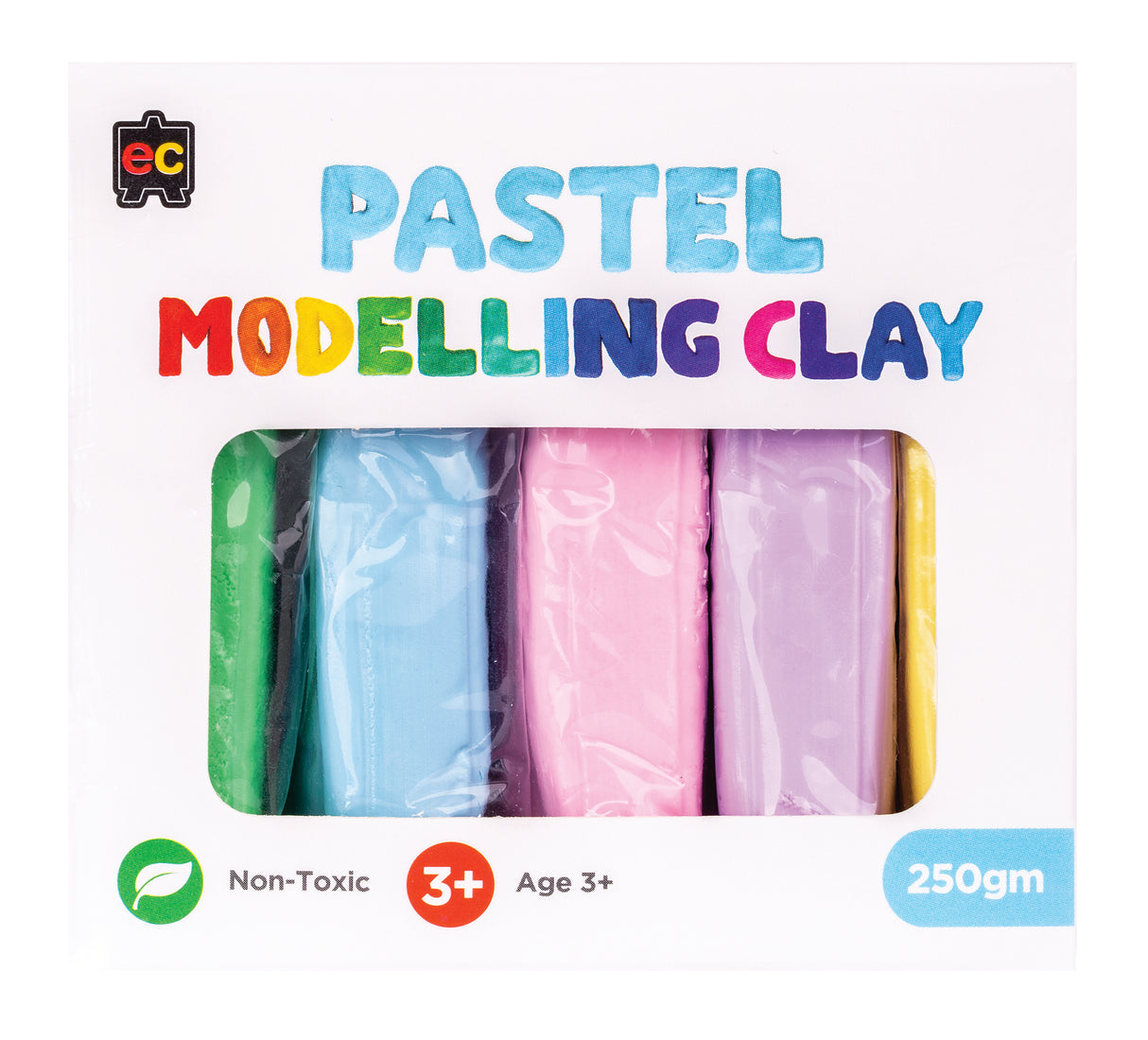 Modelling Clay (Pastel) 5 colours x 50gm - Educational Vantage