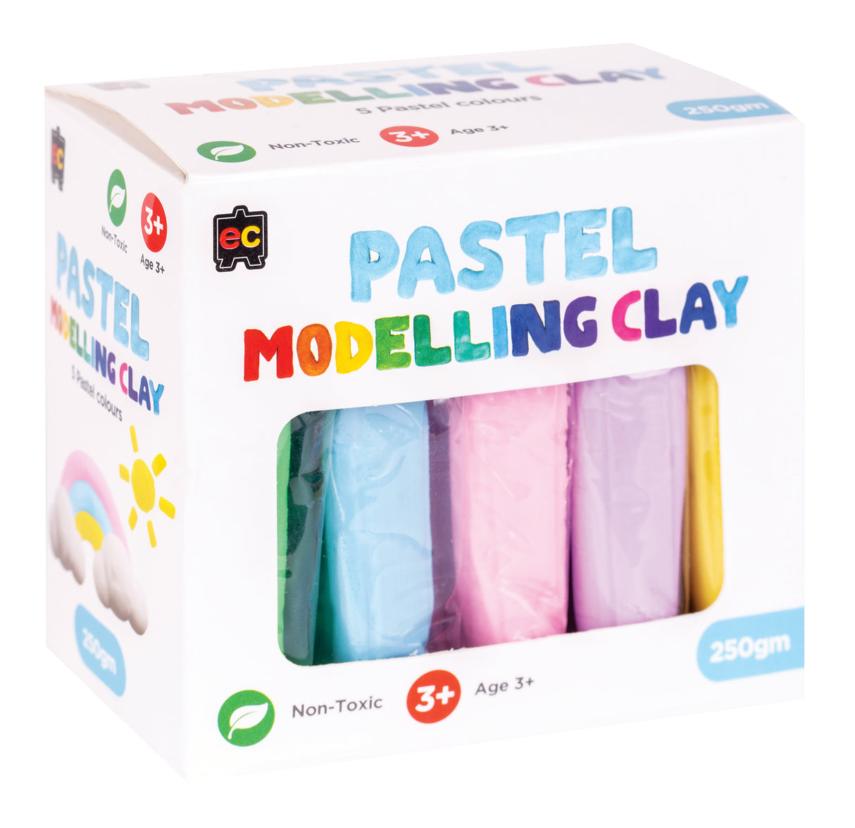 Modelling Clay (Pastel) 5 colours x 50gm - Educational Vantage