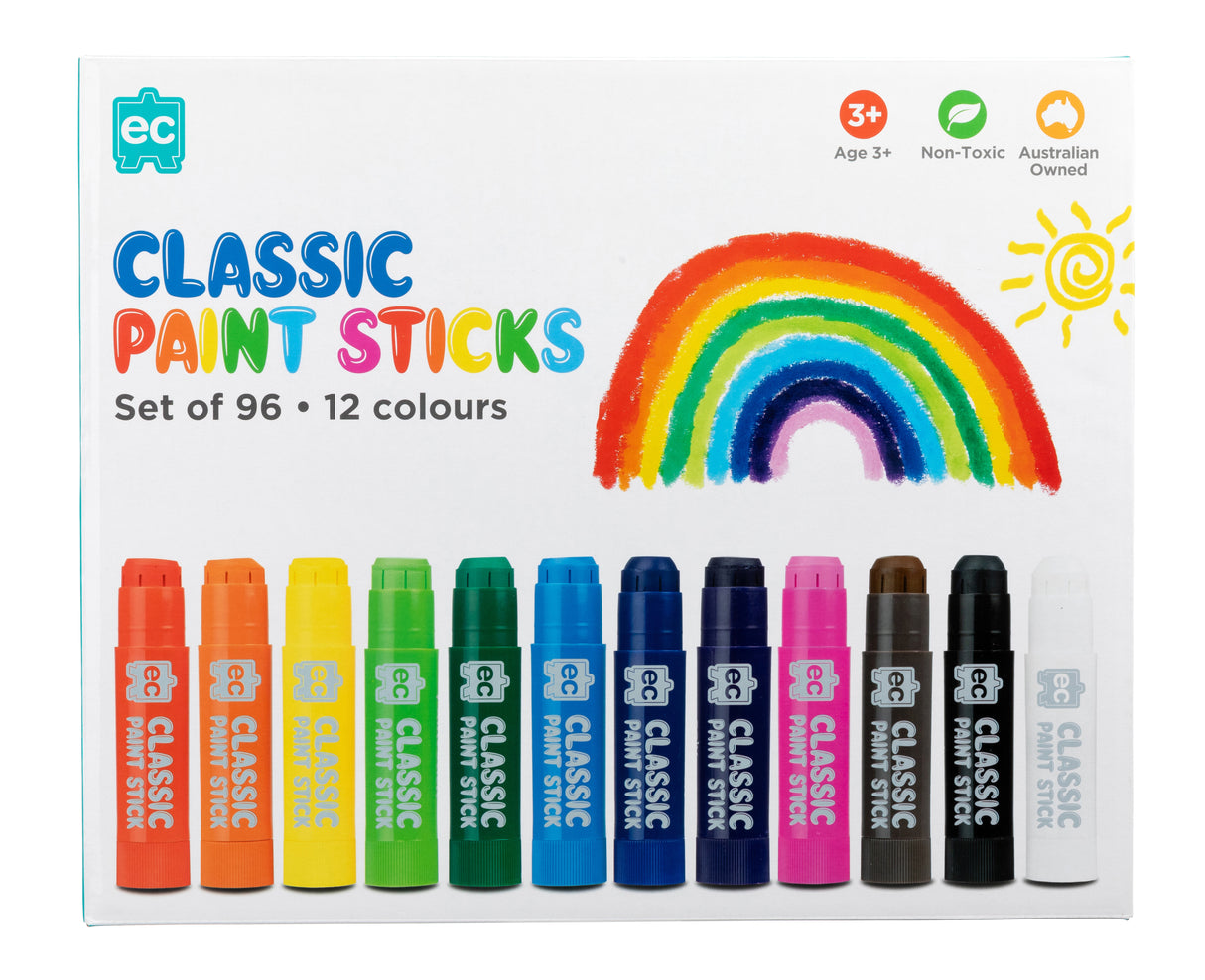 EC Paint Sticks Classroom Pack 96 - Educational Vantage