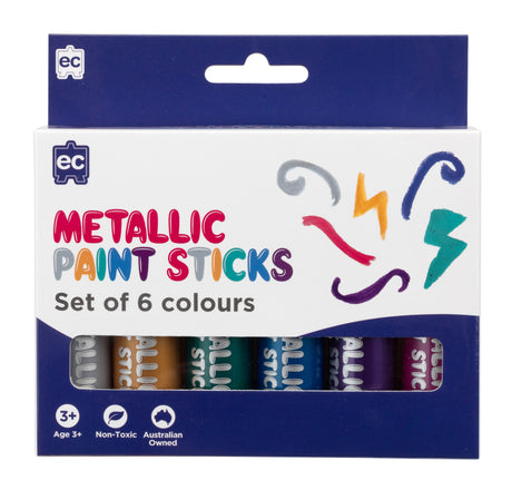 EC Paint Sticks Metallic Set 6 - Educational Vantage