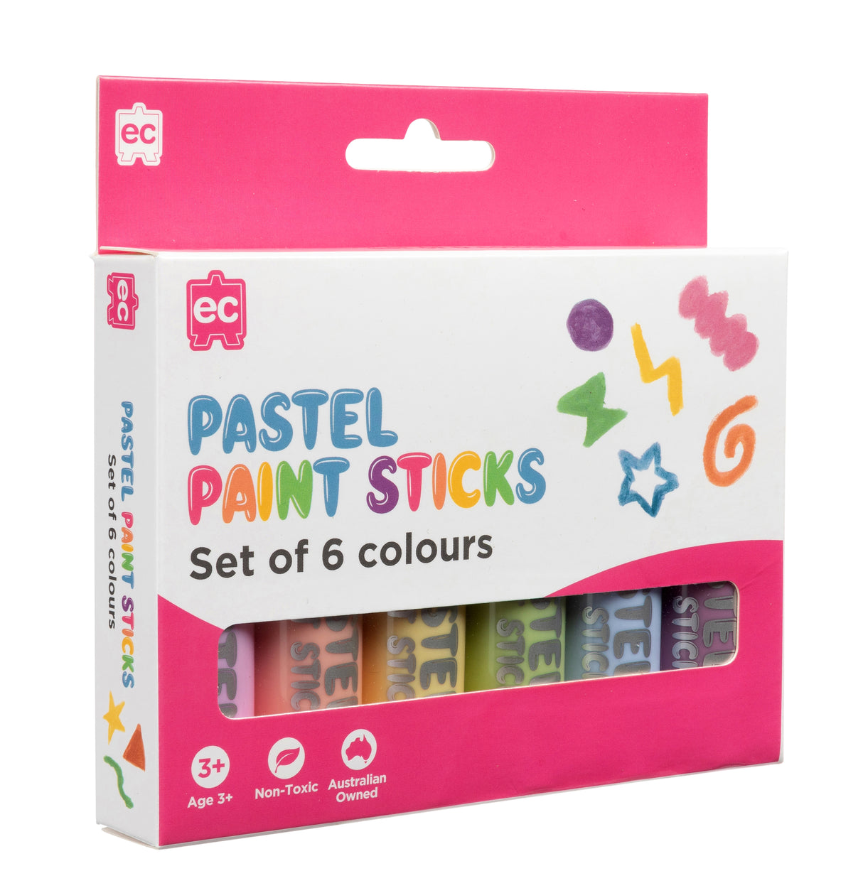 EC Paint Sticks Pastel Set 6 - Educational Vantage