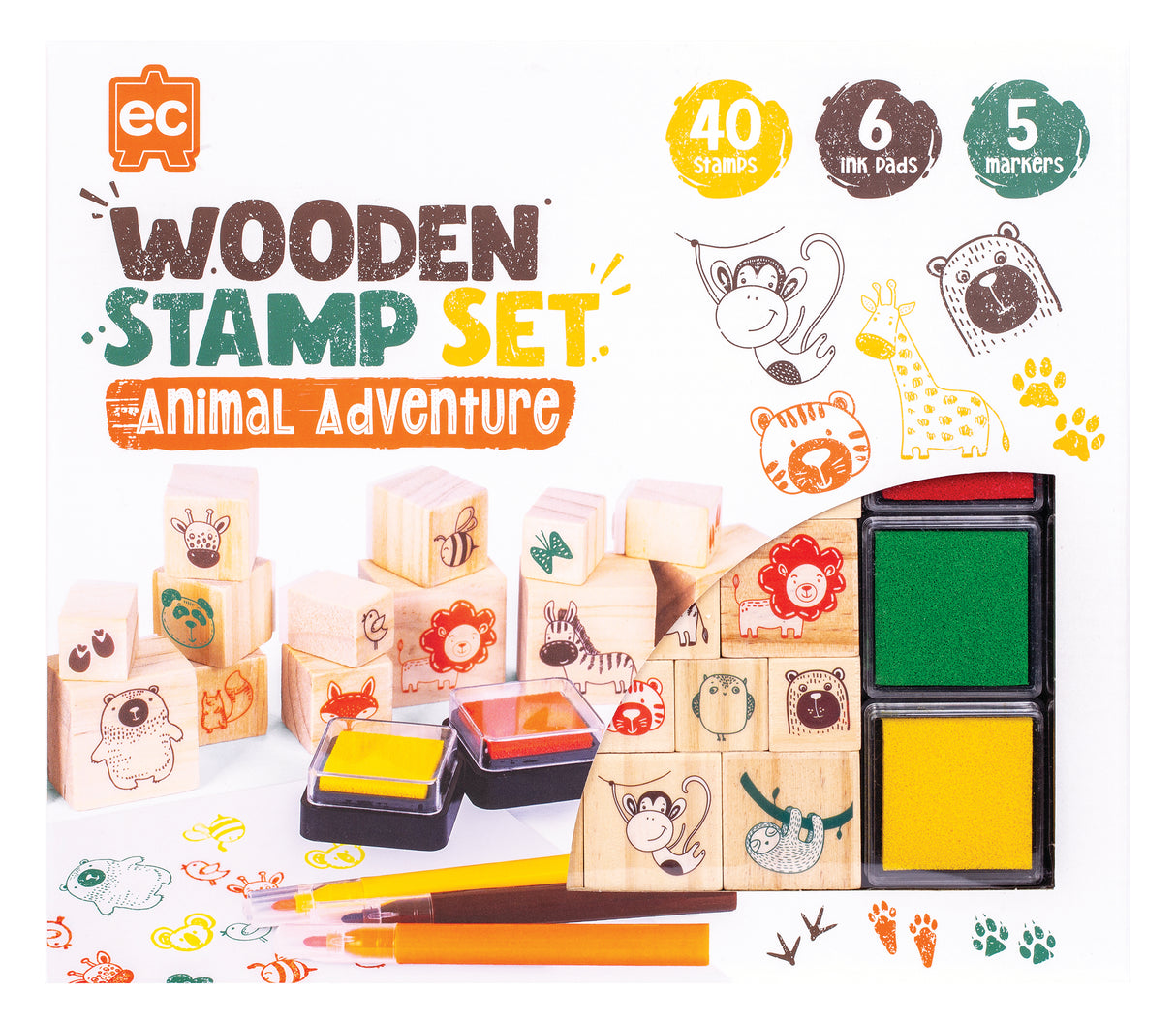 Wooden Stamper Set - Educational Vantage