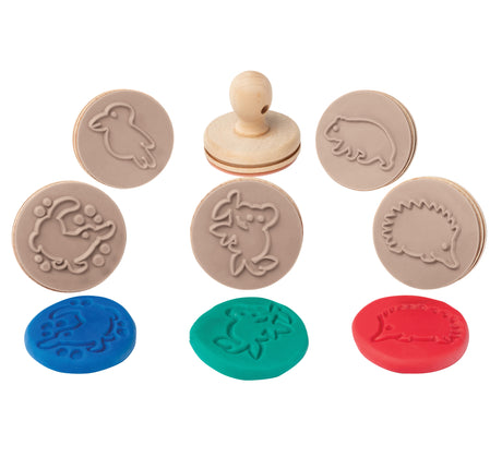 EC Wooden Dough Stamps - Animals - Educational Vantage