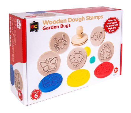 EC Wooden Dough Stamps - Bugs - Educational Vantage