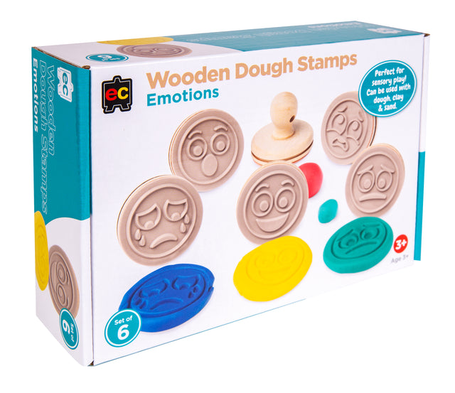 EC Wooden Dough Stamps - Emotions - Educational Vantage