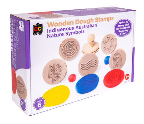 EC Wooden Dough Stamps - Indigenous Nature - Educational Vantage