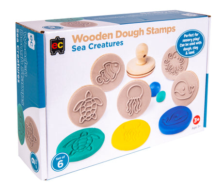 EC Wooden Dough Stamps - Sea - Educational Vantage