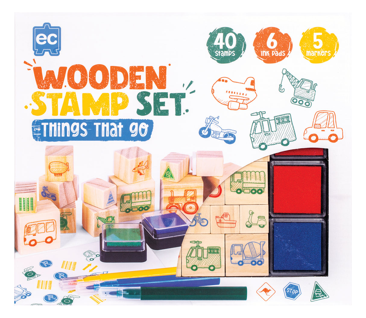 Wooden Stamper Set - Educational Vantage