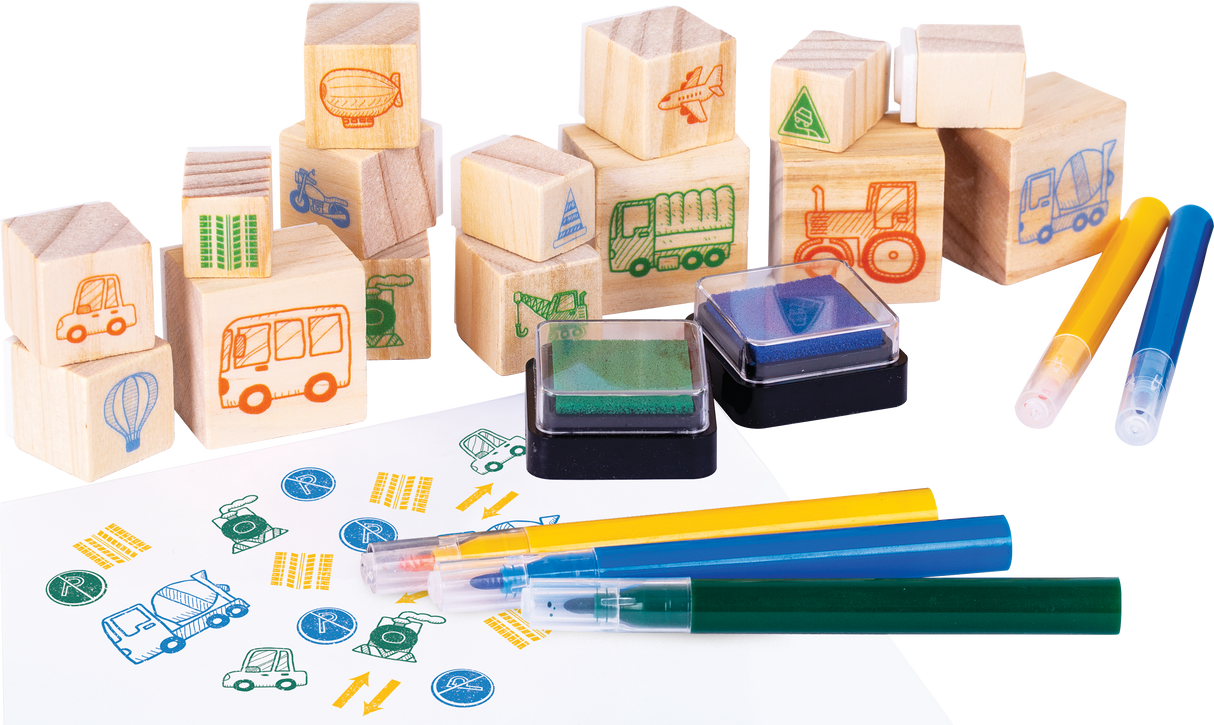 Wooden Stamper Set - Educational Vantage