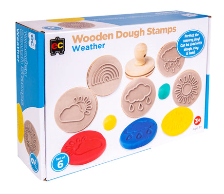 EC Wooden Dough Stamps - Weather - Educational Vantage