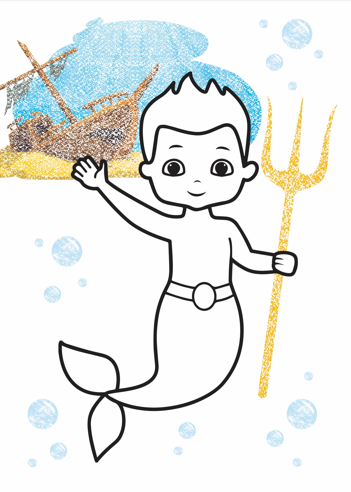 My First Colouring Book - Mermaids - Educational Vantage