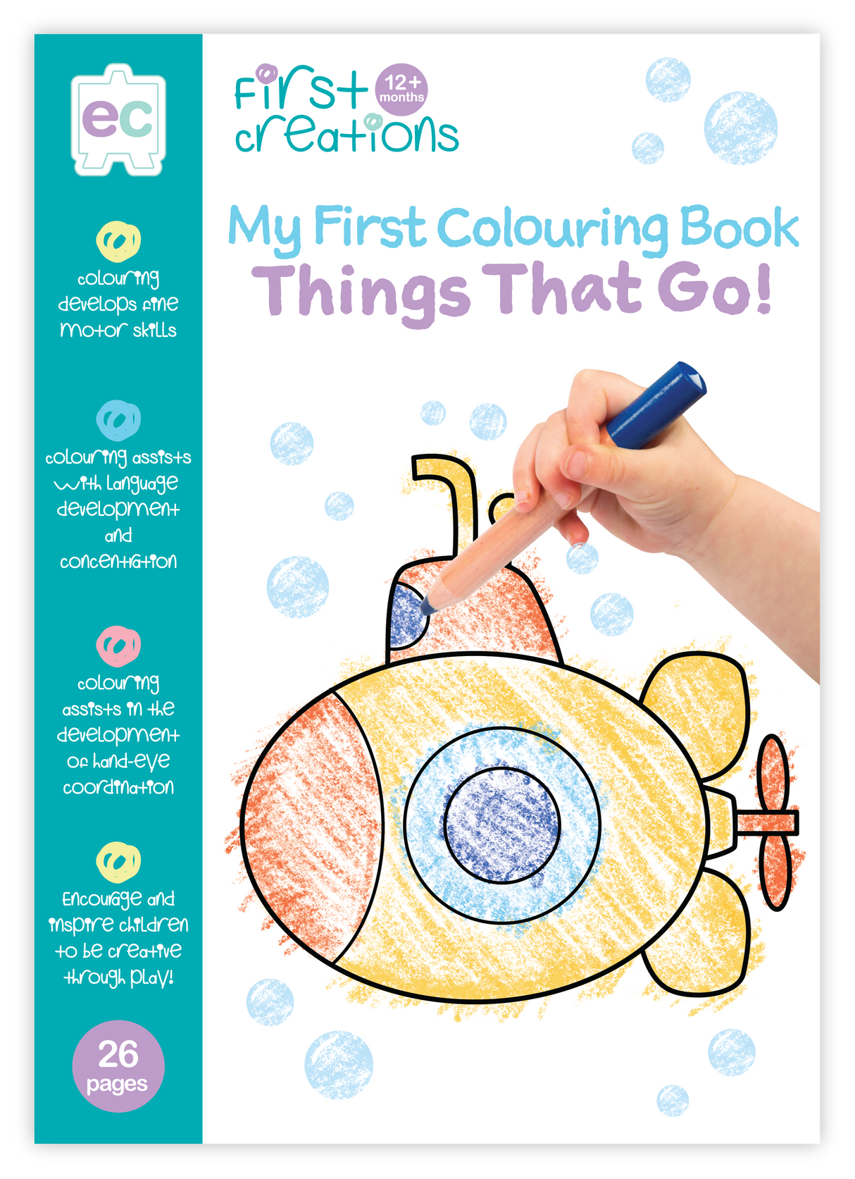 My First Colouring Book - Things That Go! - Educational Vantage