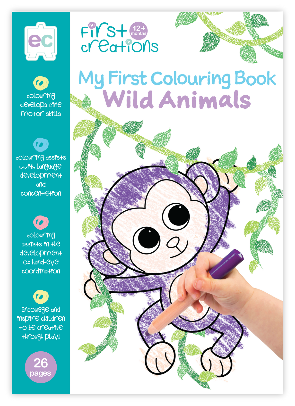 My First Colouring Book - Wild Animals - Educational Vantage