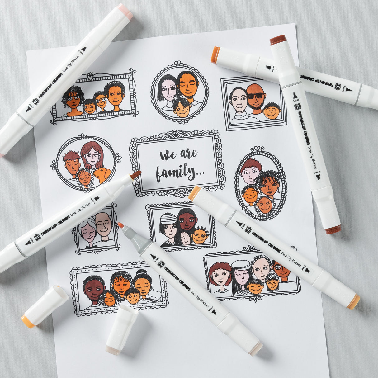 Friendship Colours Dual-Tip Markers - Educational Vantage