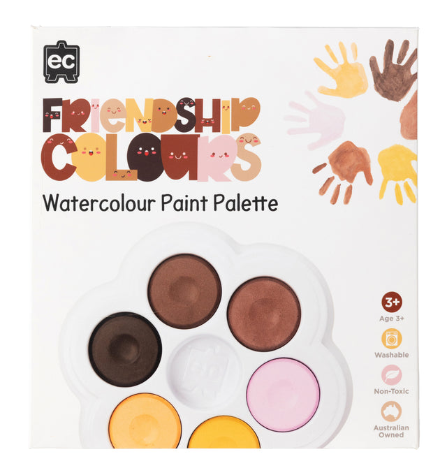 Friendship Colours Watercolour Paint Pallet - Educational Vantage